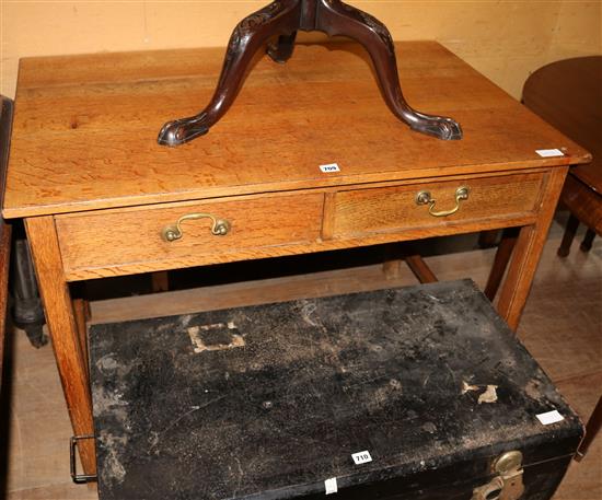 Light oak side table